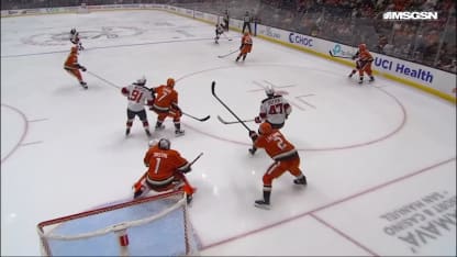 NJD@ANA: Siegenthaler scores goal against Lukas Dostal