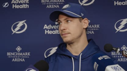 Yanni Gourde | Pregame vs Montreal Canadiens