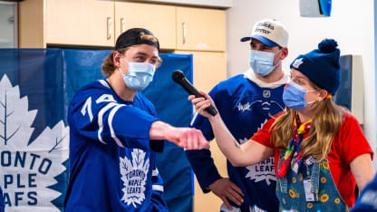 Maple Leafs Hospital for Sick Children visit