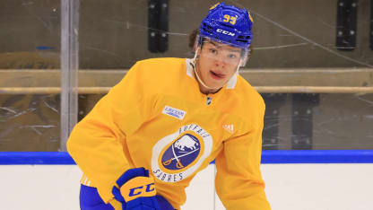 buffalo sabres training camp roster ethan miedema scott ratzlaff assigned to juniors