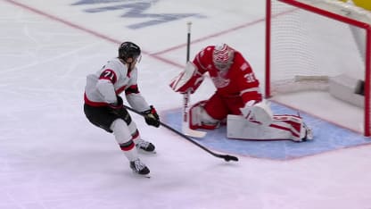 OTT@DET: Gibson with a great save against Ridly Greig