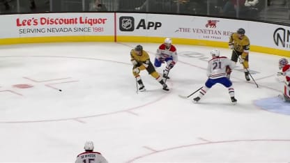 MTL@VGK: Hanifin scores goal against Samuel Montembeault