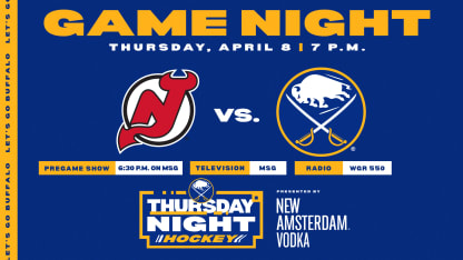 20210408 Devils Sabres Game Night Mediawall Thursday nav