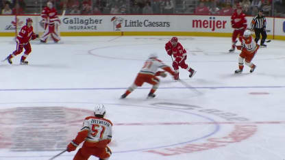 ANA@DET: DeBrincat scores empty-net goal