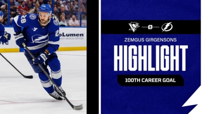 TBL vs. PIT | Girgensons scores 100th career goal