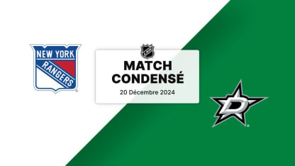 Match condensé : NYR @ DAL 20/12/2024