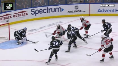 NJD@TBL: Meier scores goal against Andrei Vasilevskiy