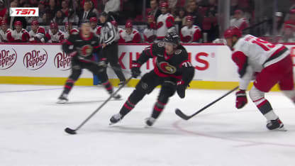 CAR@OTT: Tkachuk scores goal against Frederik Andersen