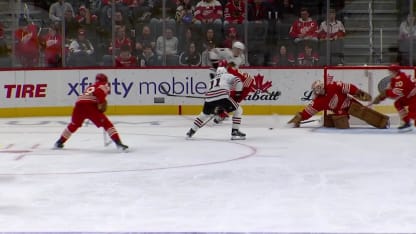 CHI@DET: Moore scores goal against John Gibson
