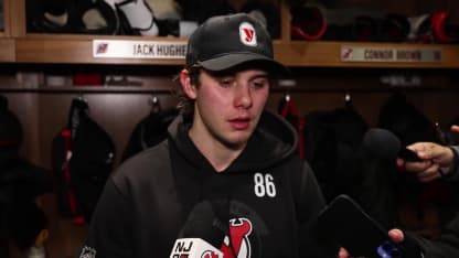 Jack Hughes following his first game back | POST-RAW