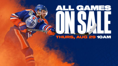 RELEASE: Oilers single game tickets available Thursday, Aug. 29