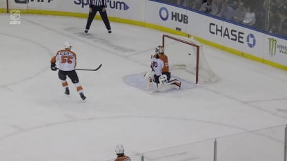 PHI@NYR: Carrick scores goal against Samuel Ersson