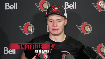 Tim Stützle Postgame Media vs MTL