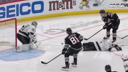 LAK@NJD: Gritsyuk scores goal against Anton Forsberg