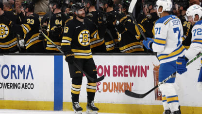 Zacha's 2-goal night leads Bruins over Blues