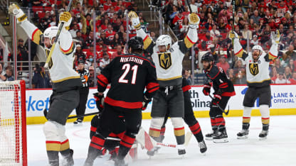 Golden Knights luo epävarmuutta Hurricanesin leiriin