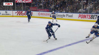 BUF@TOR: McMann scores goal against Colten Ellis