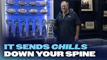 Watch Bill Belichick with The Stanley Cup