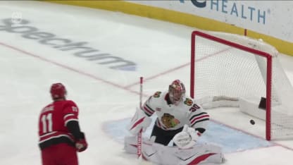 CHI@CAR: Staal scores goal against Spencer Knight