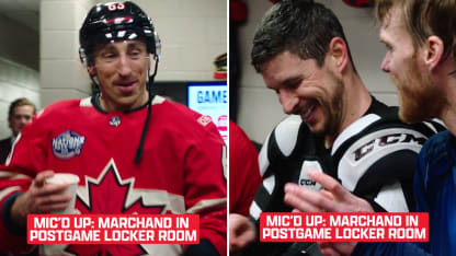 Marhcand mic'd up canada locker room