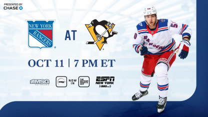 Rangers at Penguins: Pregame Notes | 10.11.25