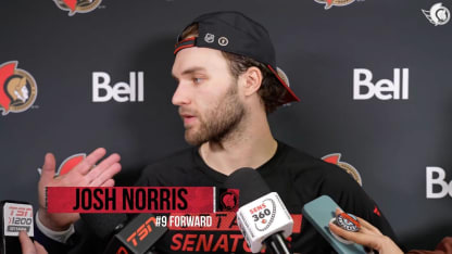 Josh Norris dispo médias après le match contre MIN