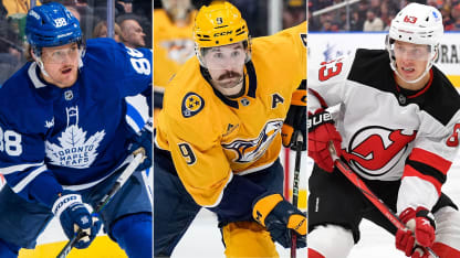 Veckans tre svenska stjärnor i NHL Jesper Bratt William Nylander Filip Forsberg