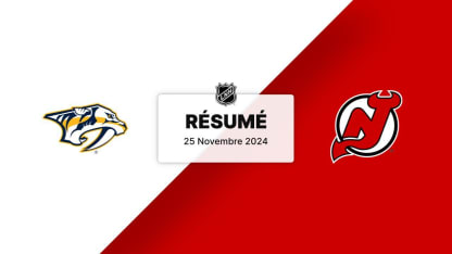 NSH vs NJD | Résumé 25/11/24