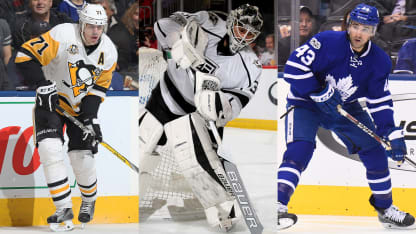 Evgeni Malkin, Peter Budaj, Nazem Kadri