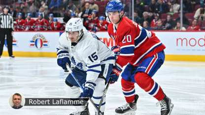 Slafkovsky vs Leafs badge Laflamme
