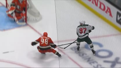 MIN@ANA: Hughes scores goal against Lukas Dostal