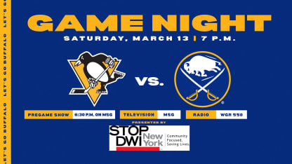 20210313 Penguins Sabres Game Night Mediawall nysdwi