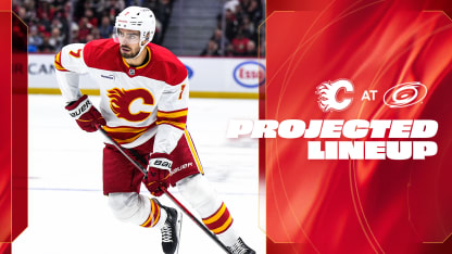 Projected Lineup - Flames @ Hurricanes - 30.11.25