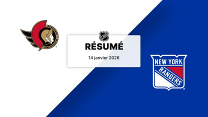 OTT vs NYR | 14 01, 2026 | Résumé