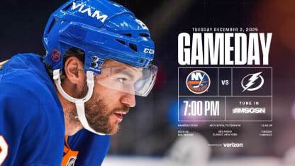 Game Preview: Islanders vs Lightning Dec. 2, 2025