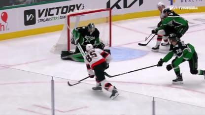 OTT@DAL: Sanderson marque un but contre Casey DeSmith