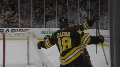 Arvidsson, Zacha connect to double Bruins lead