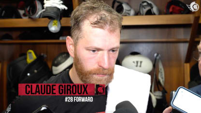 Claude Giroux dispo médias après le match contre TBL