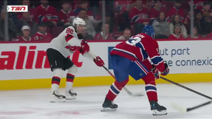 NJD@MTL: Fowler with a great save against Jesper Bratt