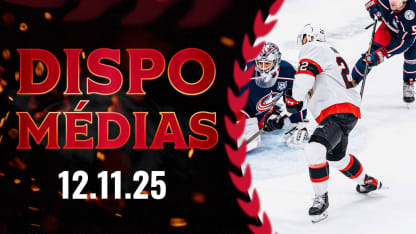 Michael Amadio dispo média après le match contre CBJ