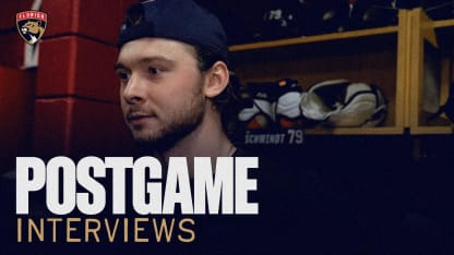 FLA vs. VGK: Cole Schwindt (postgame)