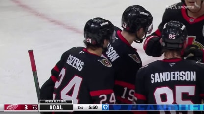 DET@OTT: Cozens marque un but en A.N. contre John Gibson