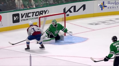 COL@DAL: Oettinger with a great save against Devon Toews