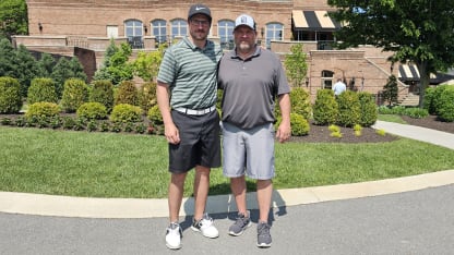 J.T. Miller with dad at US Open qualifying