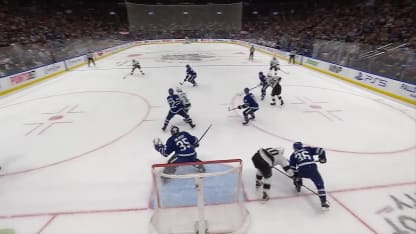 LAK@TOR: Laferriere scores goal against Dennis Hildeby