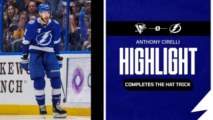 TBL vs. PIT | Cirelli completes the hat trick