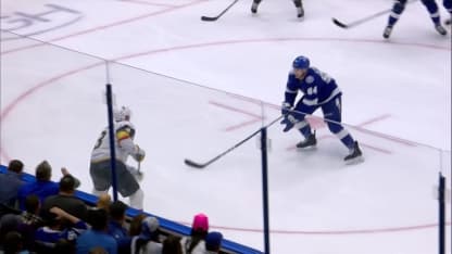 VGK@TBL: Cotter scores goal against Andrei Vasilevskiy