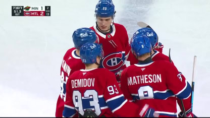 MIN@MTL: Carrier scores goal against Jesper Wallstedt