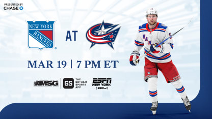 Rangers at Blue Jackets: Pregame Notes | 03.19.26