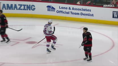 NYR@CAR: Trocheck scores goal against Frederik Andersen